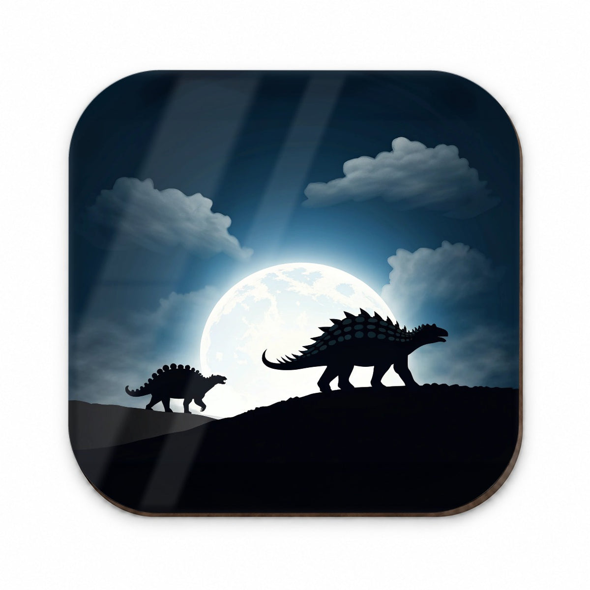 Ankylosaurus Silhouettes Dinosaurs Fridge Magnet
