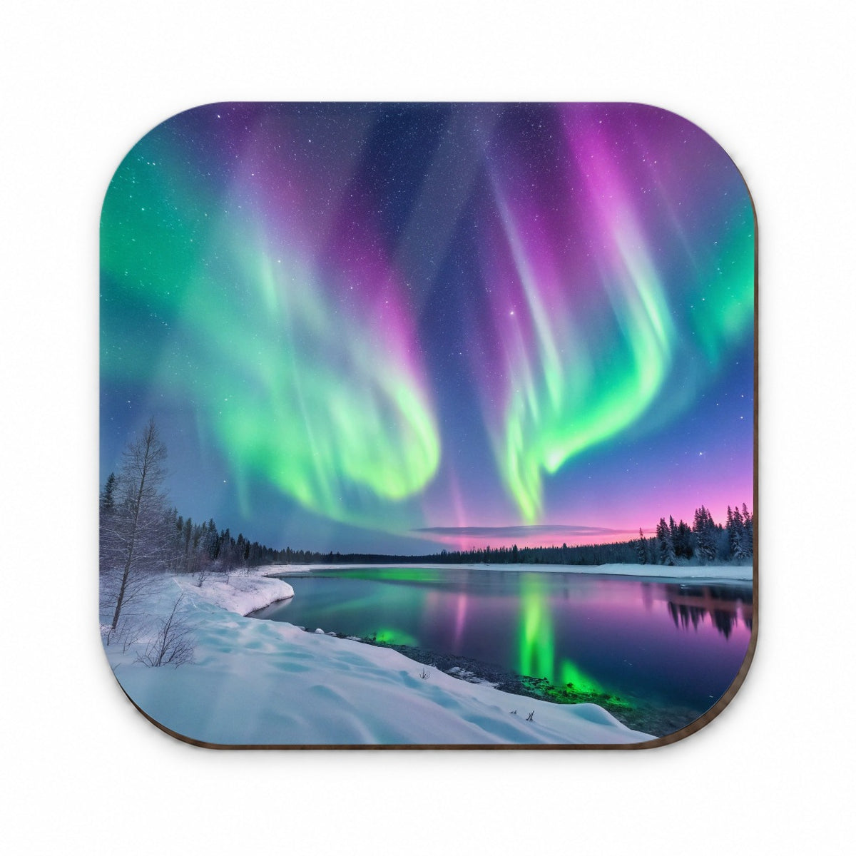 Aurora Borealis Northern Southern Lights Colorful Beautiful Fridge Magnet