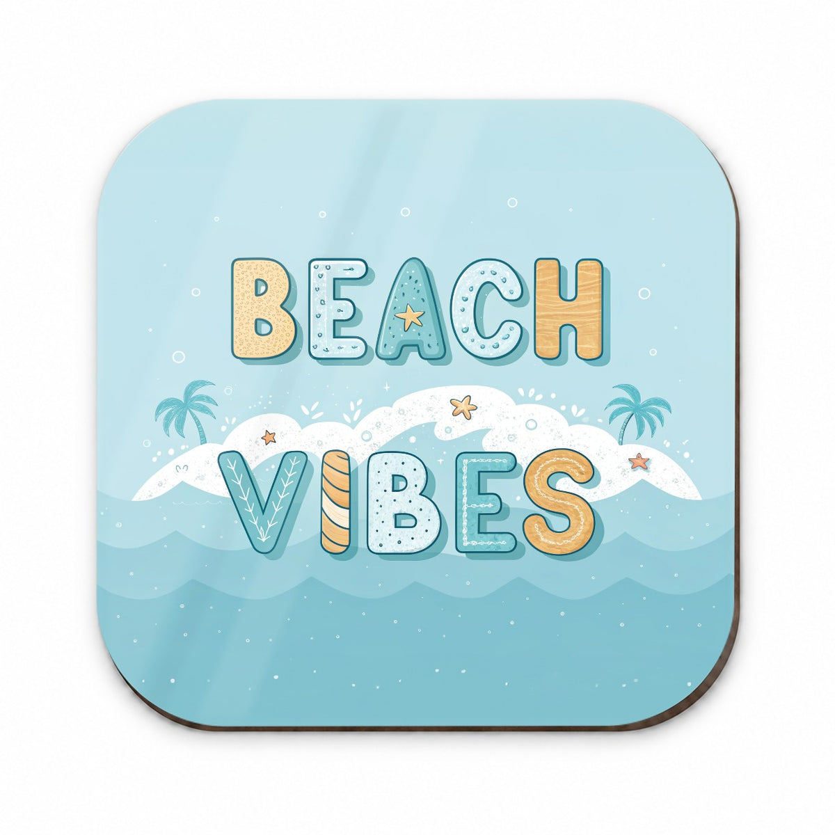Beach Vibes Sea Foam Ocean Fridge Magnet