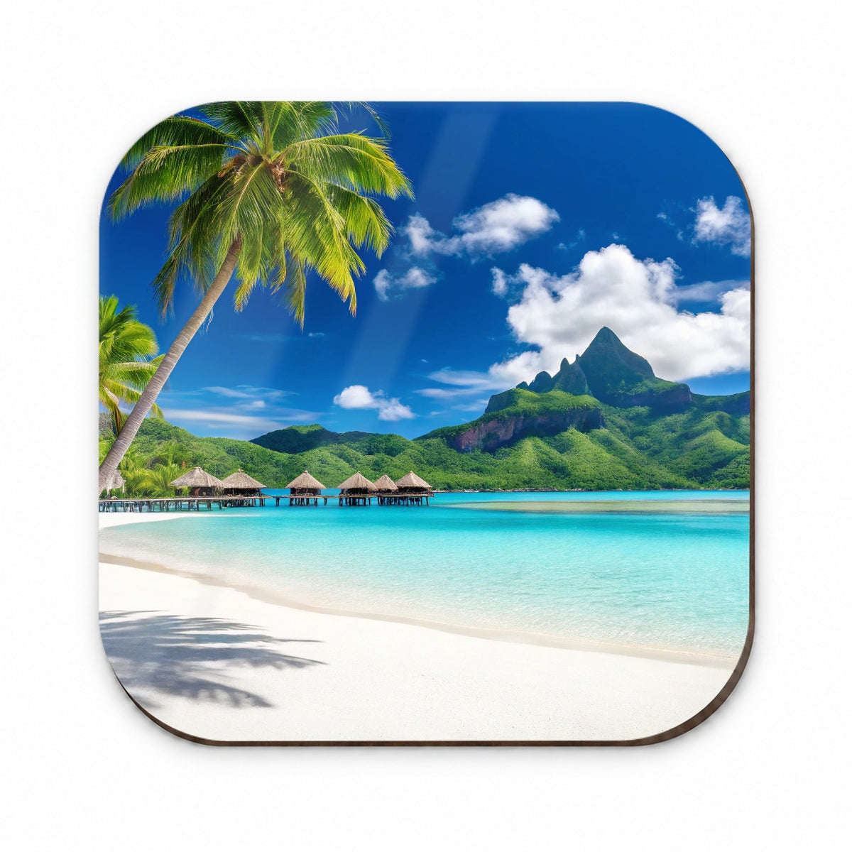 Bora Bora French Polynesia Bungalows Ocean Fridge Magnet