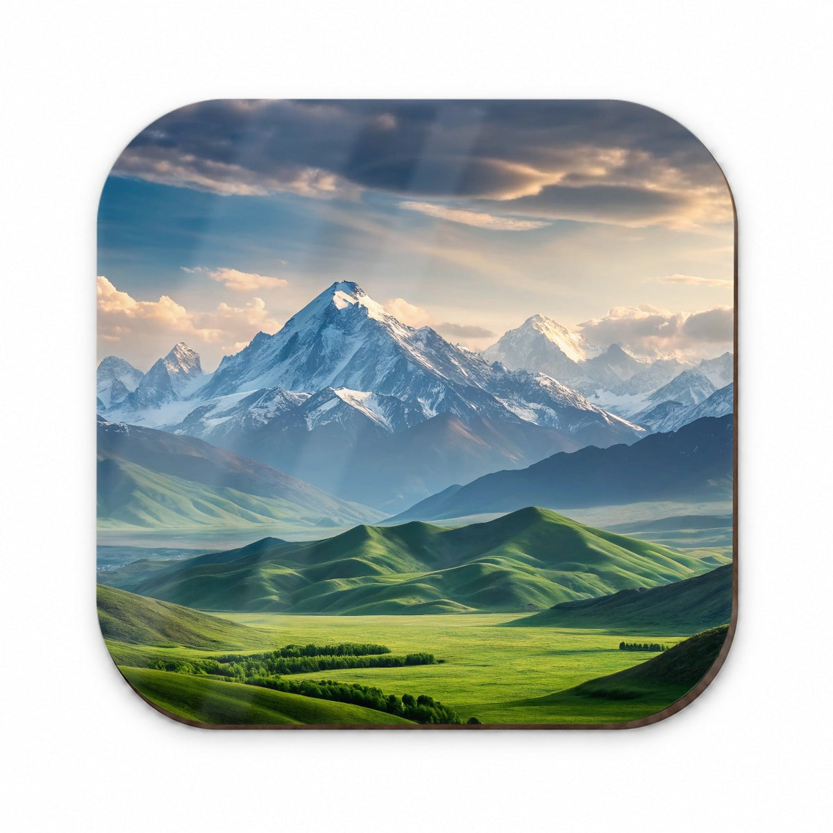 Breathtaking Mountain Views Snow Meadow Fridge Magnet