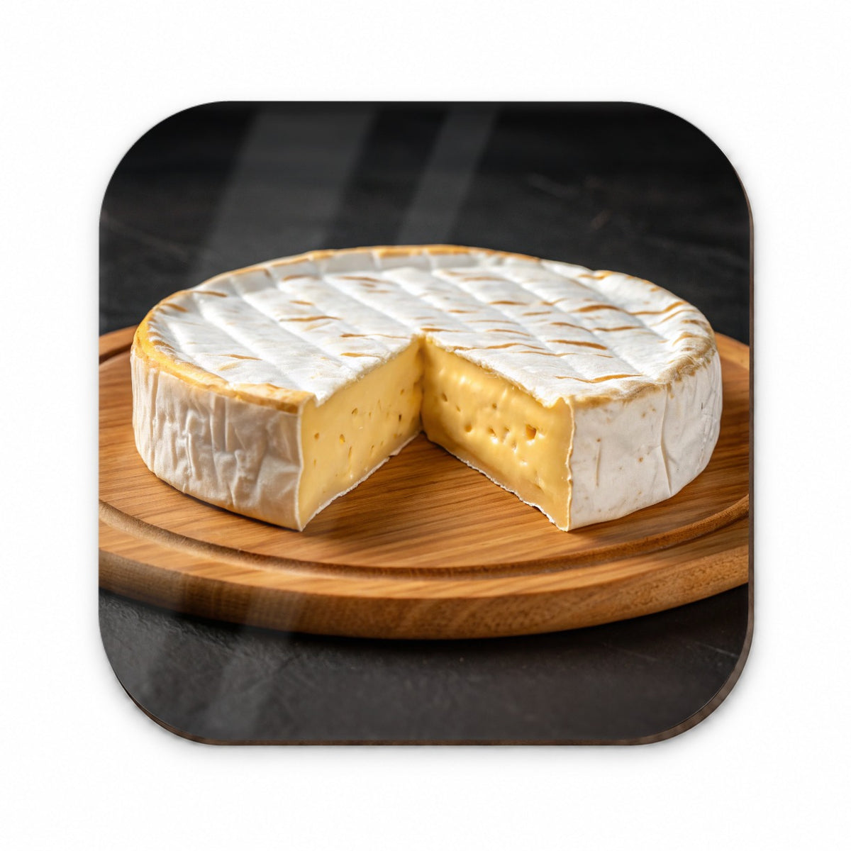 Brie Cheese Wheel Fridge Magnet