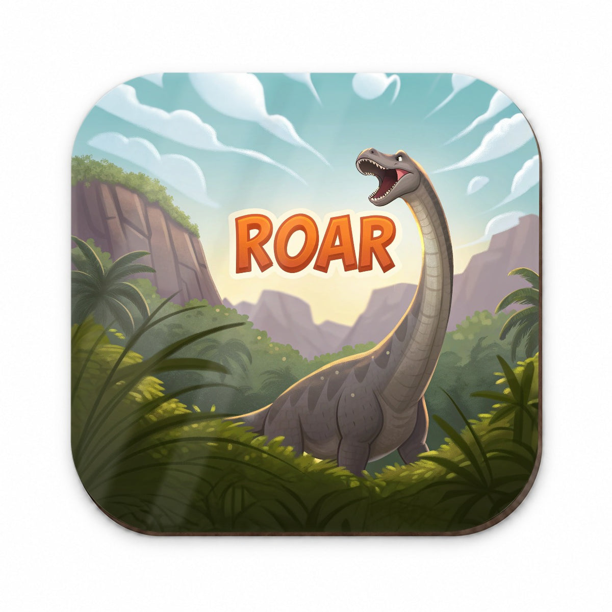 Brontosaurus Roar Dinosaur Cute Fridge Magnet