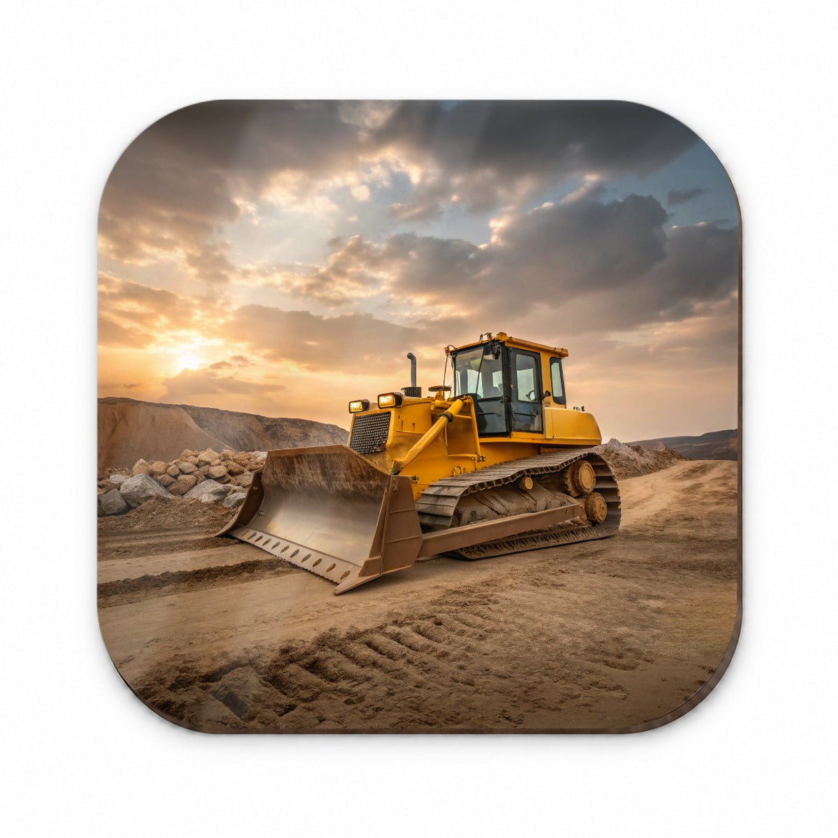 Bulldozer In Dirt Fridge Magnet