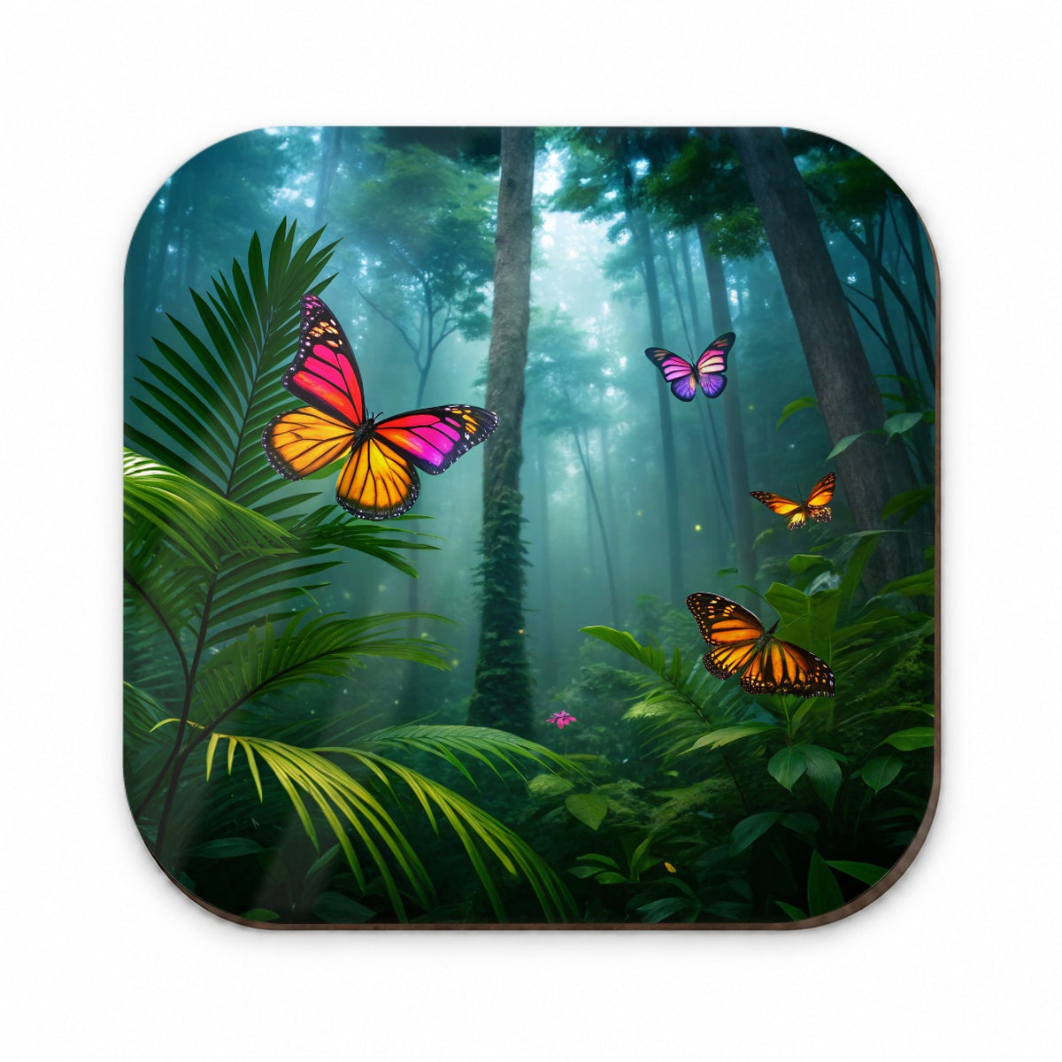 Butterflies In Jungle Forest Fridge Magnet