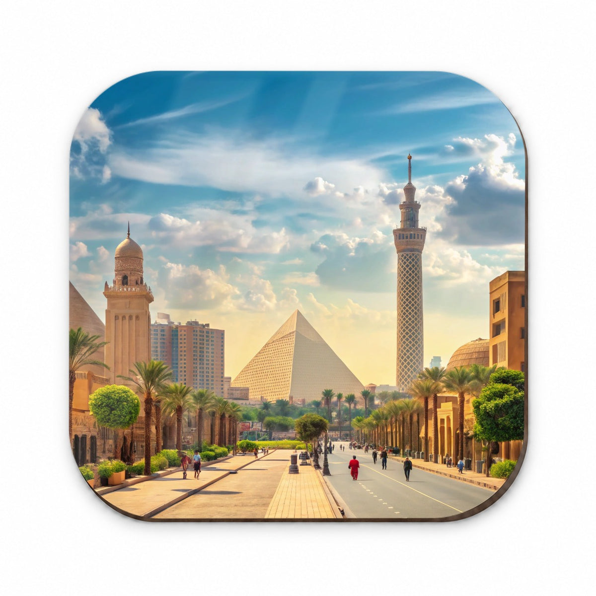 Cairo Egypt Pyramid Street Fridge Magnet
