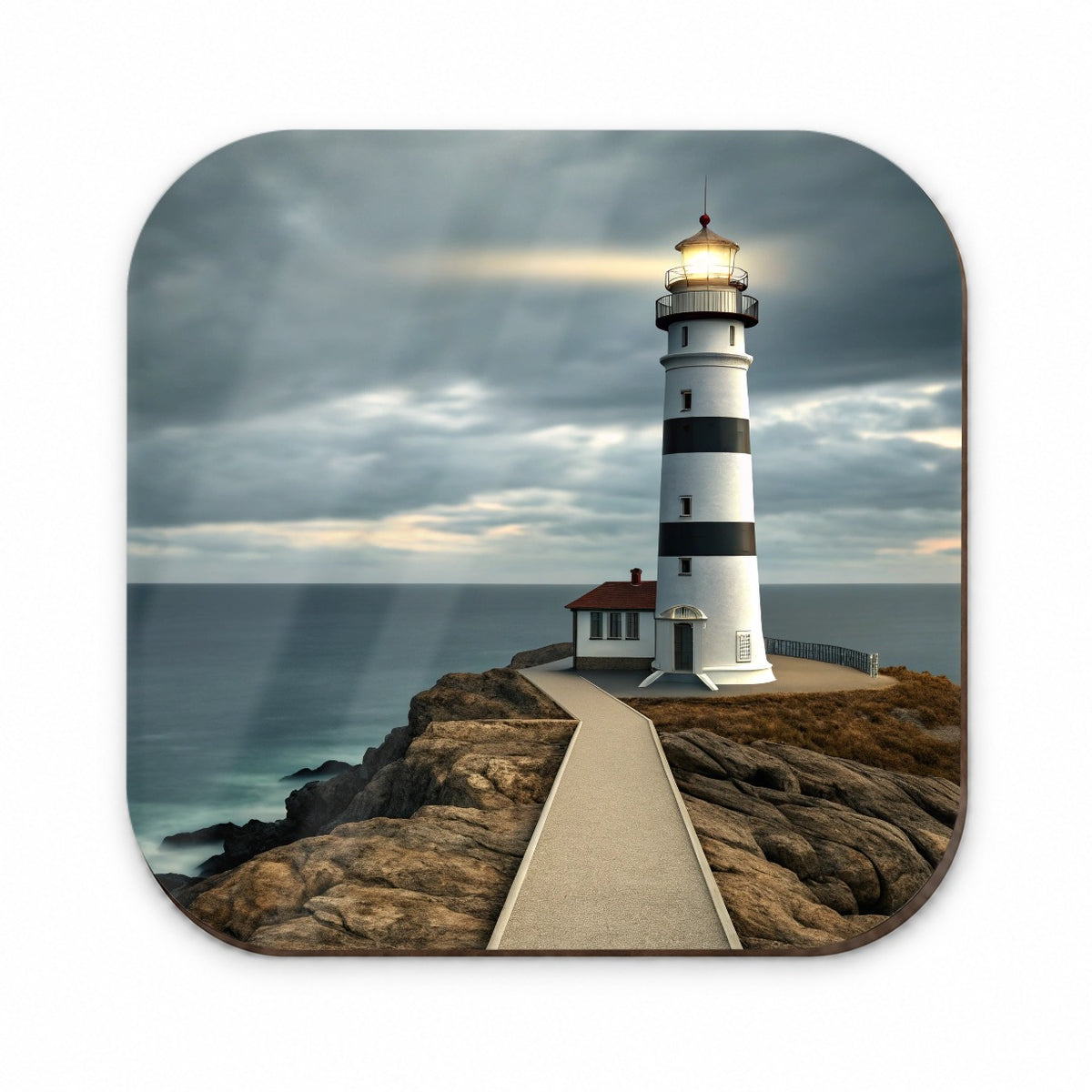 Coastal Lighthouse Ocean Fridge Magnet