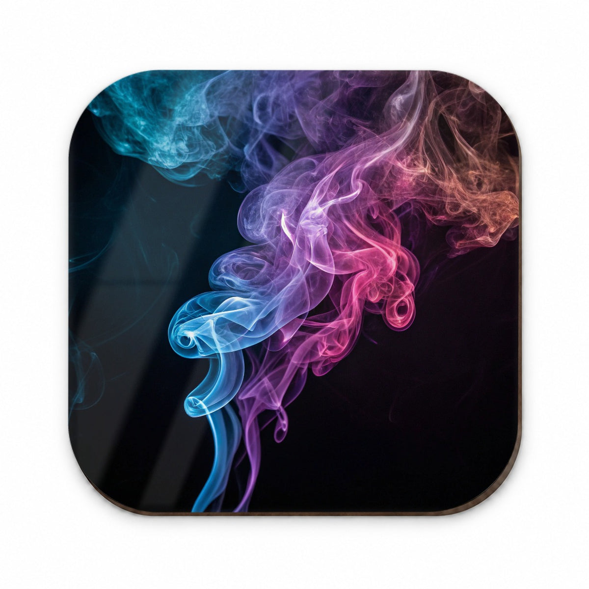 Colorful Plumes Of Smoke Curling Fridge Magnet