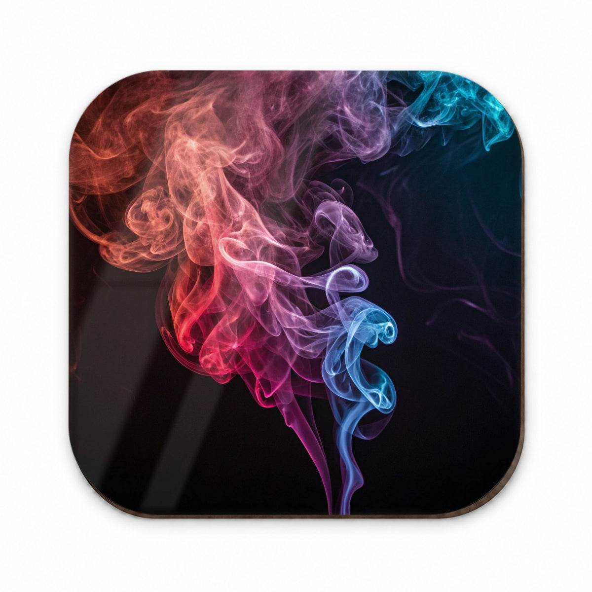 Colorful Smoke Curling Fridge Magnet
