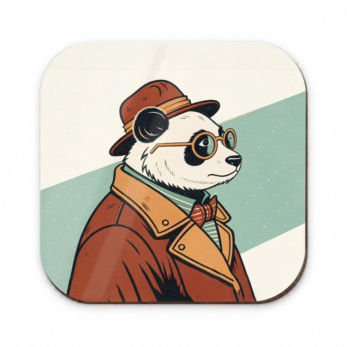 Cool Panda Wearing Glasses Retro Fridge Magnet