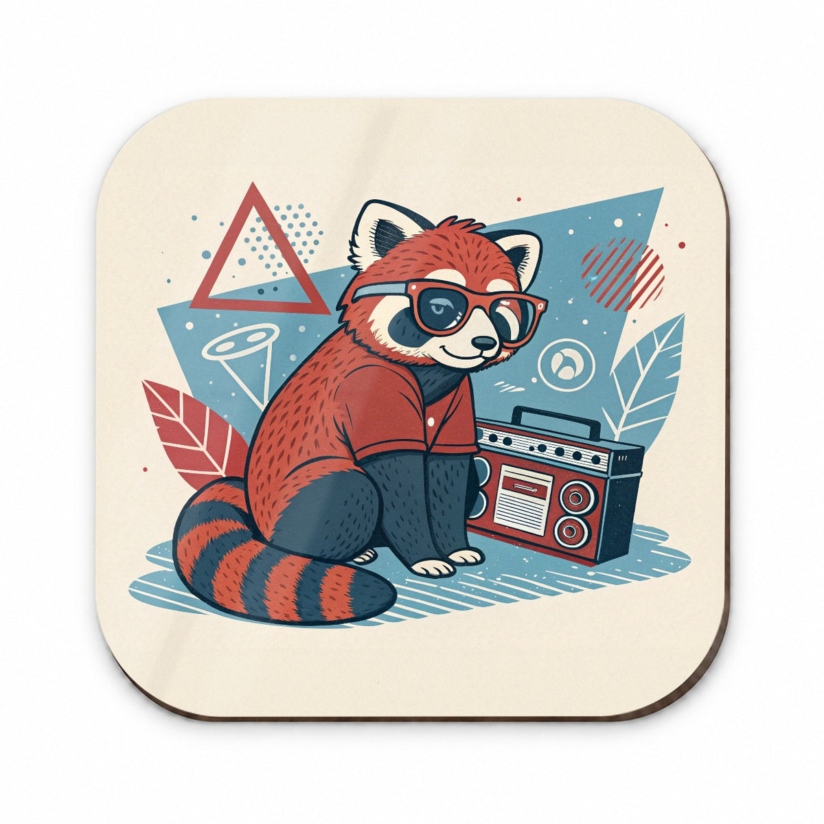 Cool Red Panda Wearing Glasses Retro Fridge Magnet