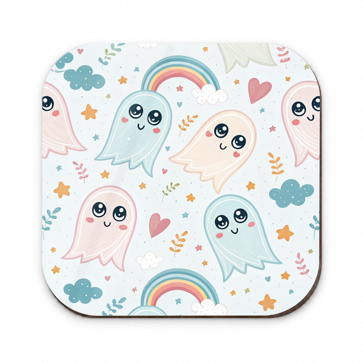 Cute Ghosts Hearts Rainbows Fridge Magnet