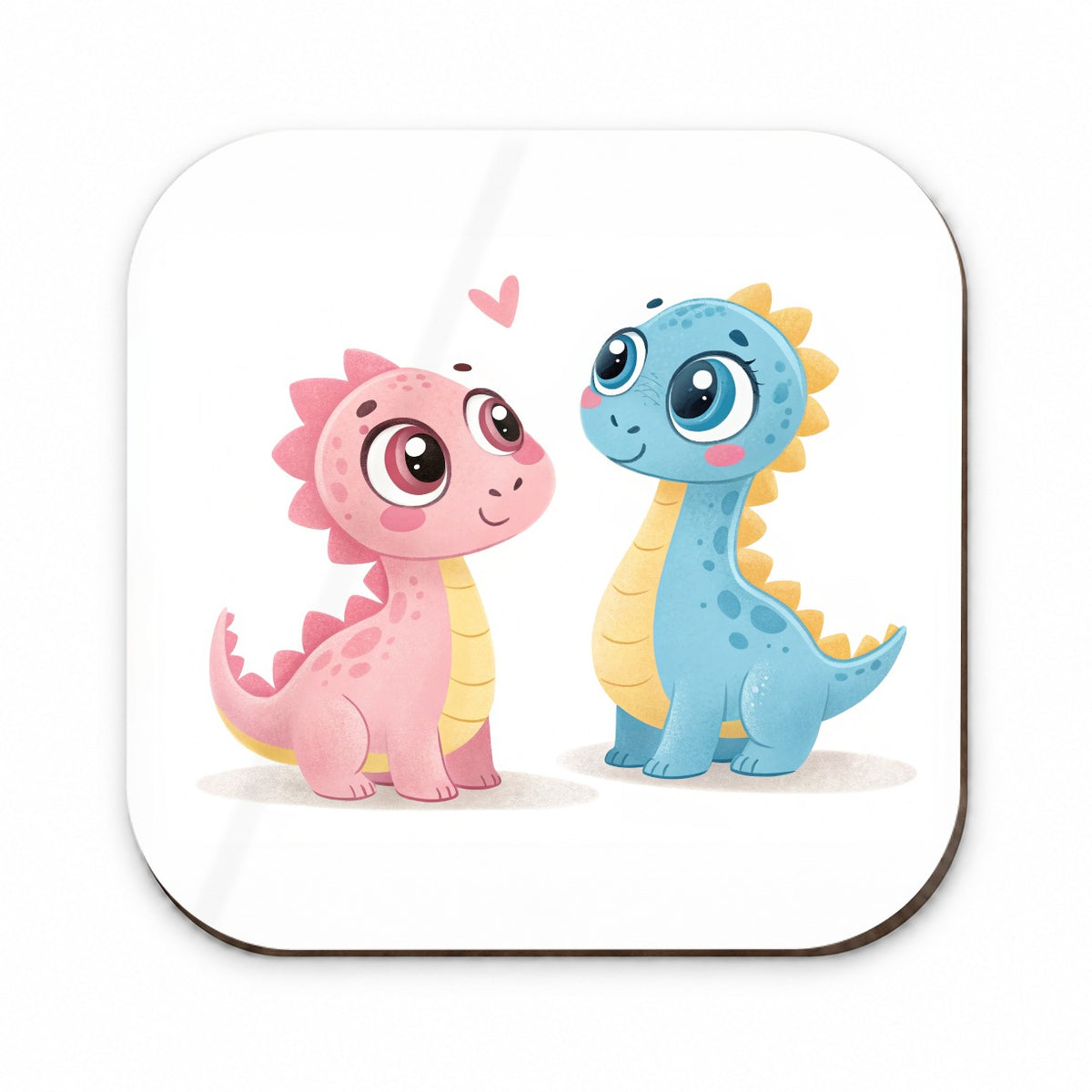 Cute Pastel Colored Cartoon Dinosaurs Fridge Magnet