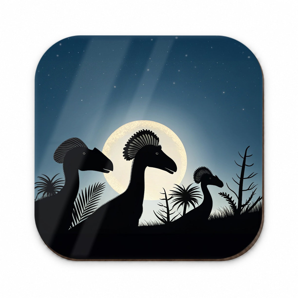 Dilophosaurus Silhouettes Dinosaurs Fridge Magnet