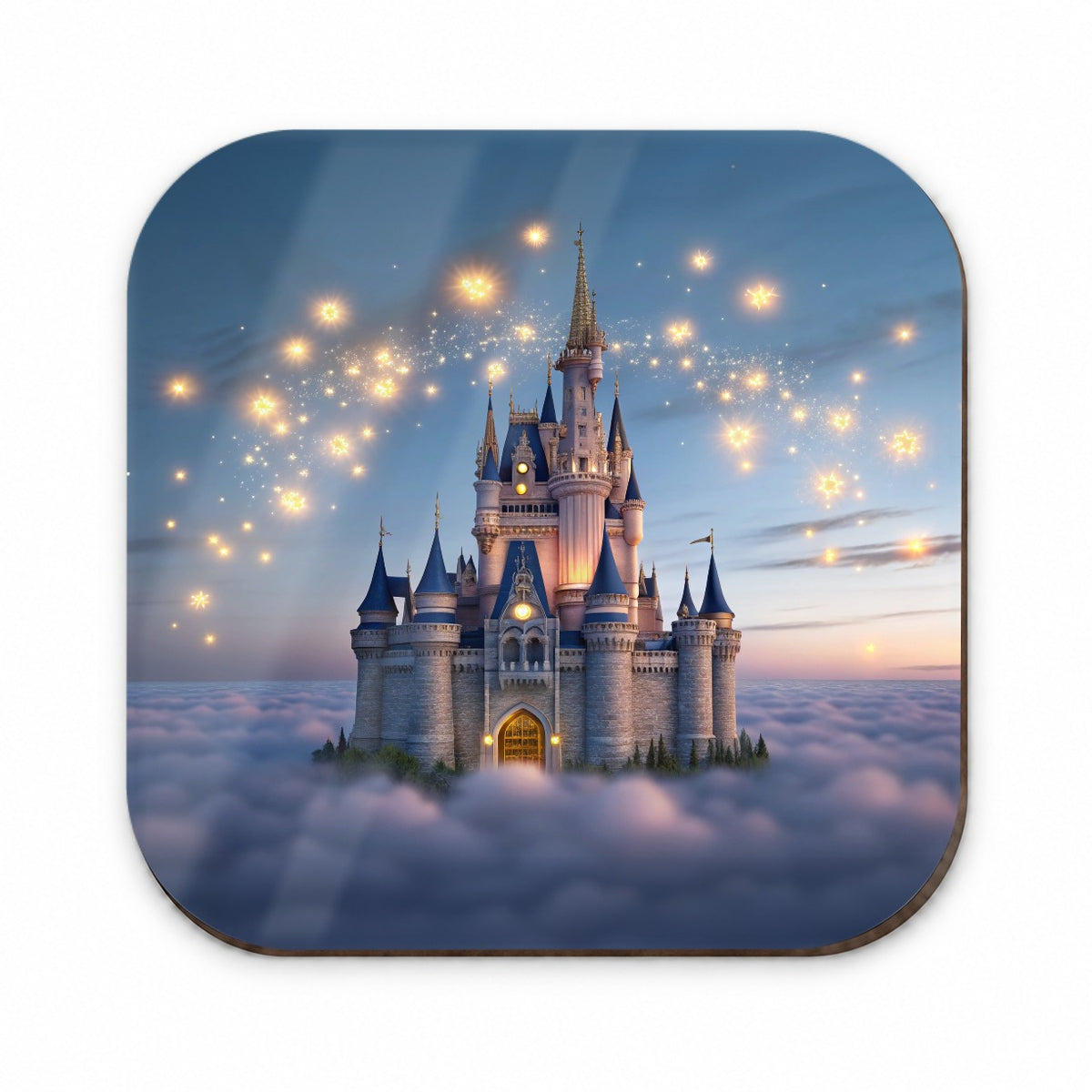 Floating Castle Above Clouds Fridge Magnet