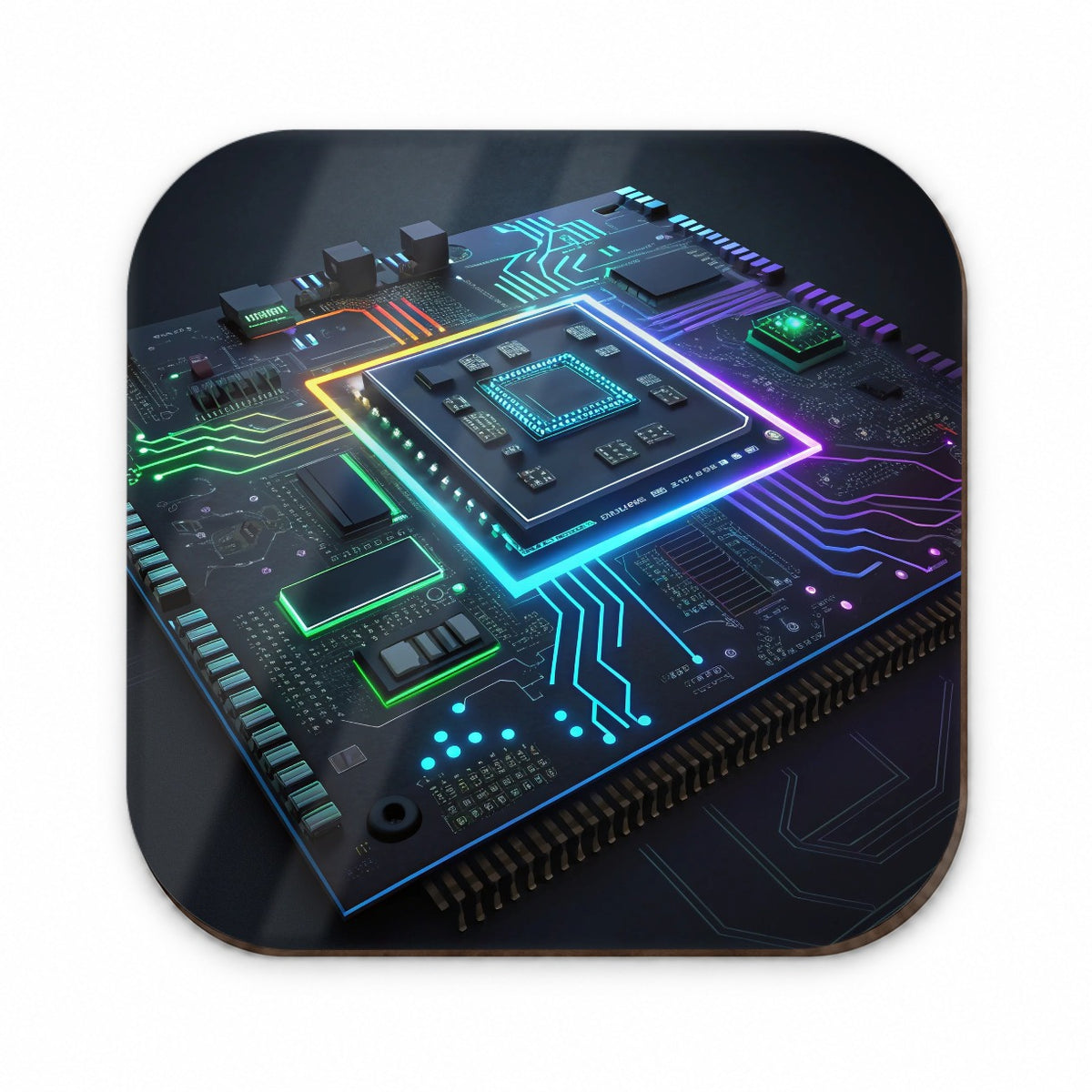 Futuristic Circuit Board Fridge Magnet