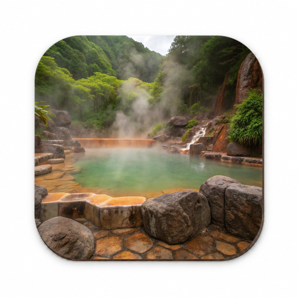 Geothermal Spa Misty Fridge Magnet