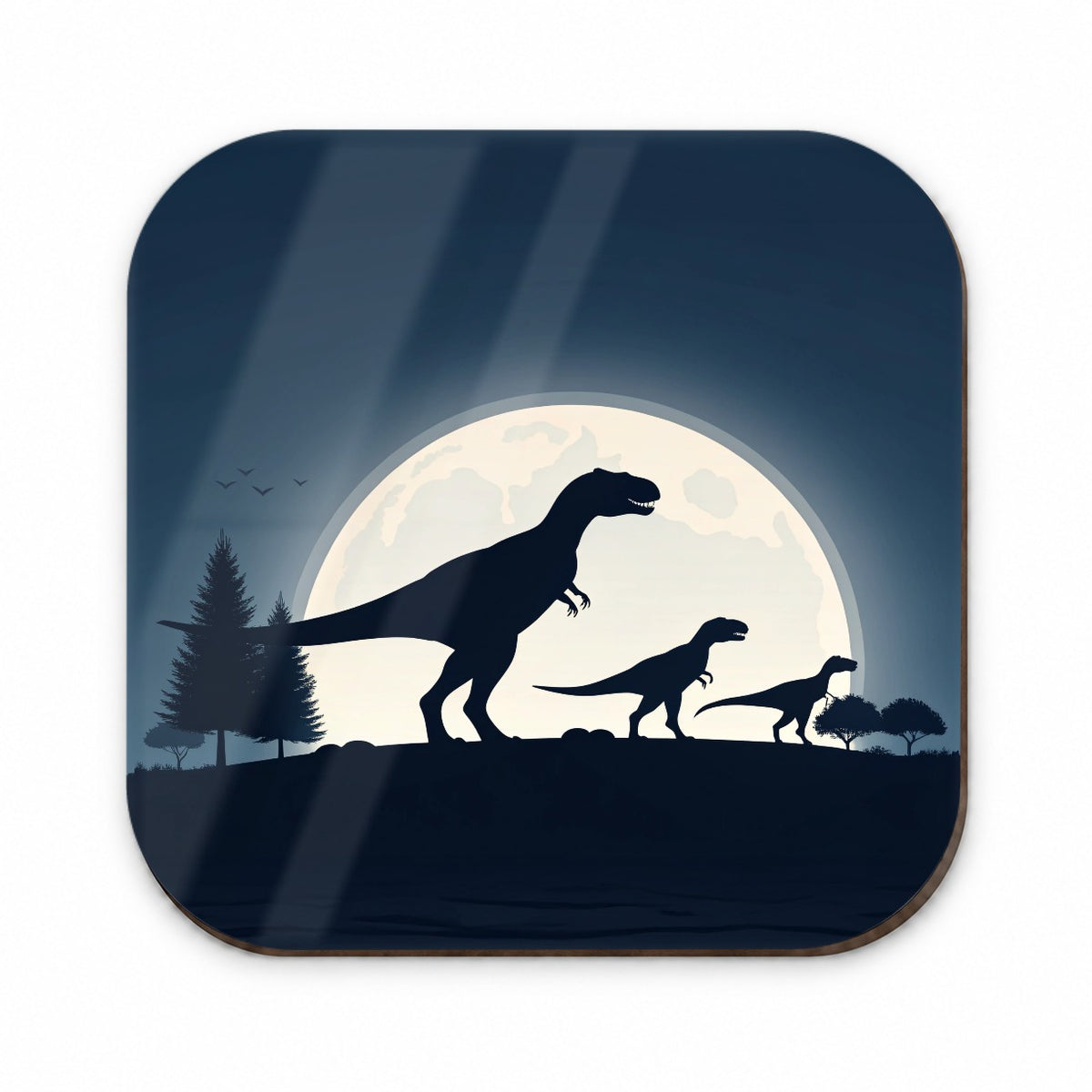 Giganotosaurus Silhouettes Walking Dinosaurs Fridge Magnet