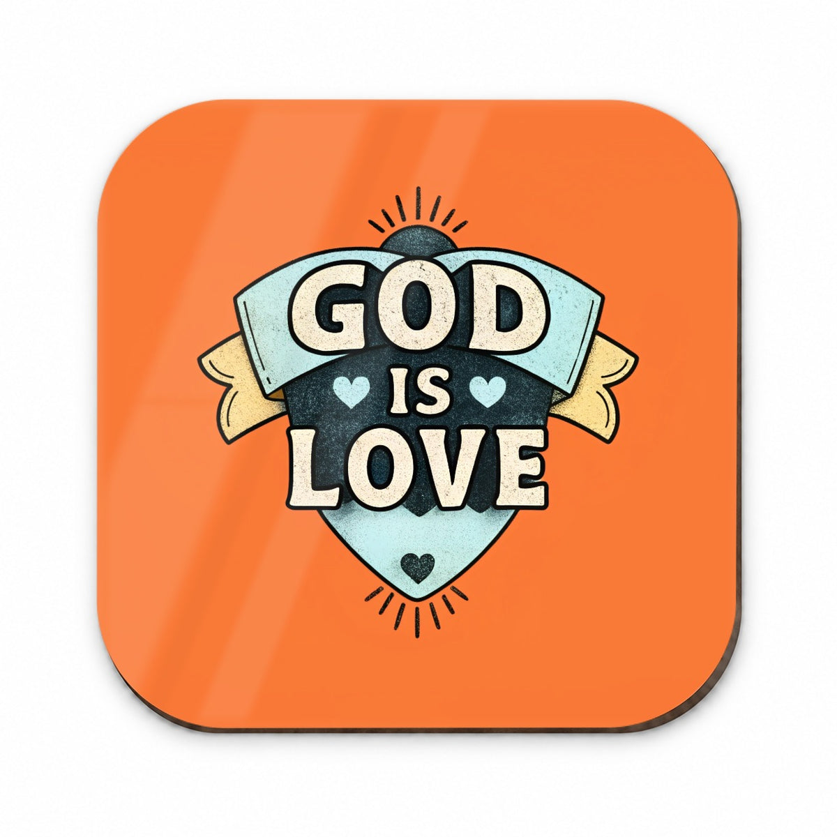 God Is Love Bible Verse Christian Colorful Fridge Magnet
