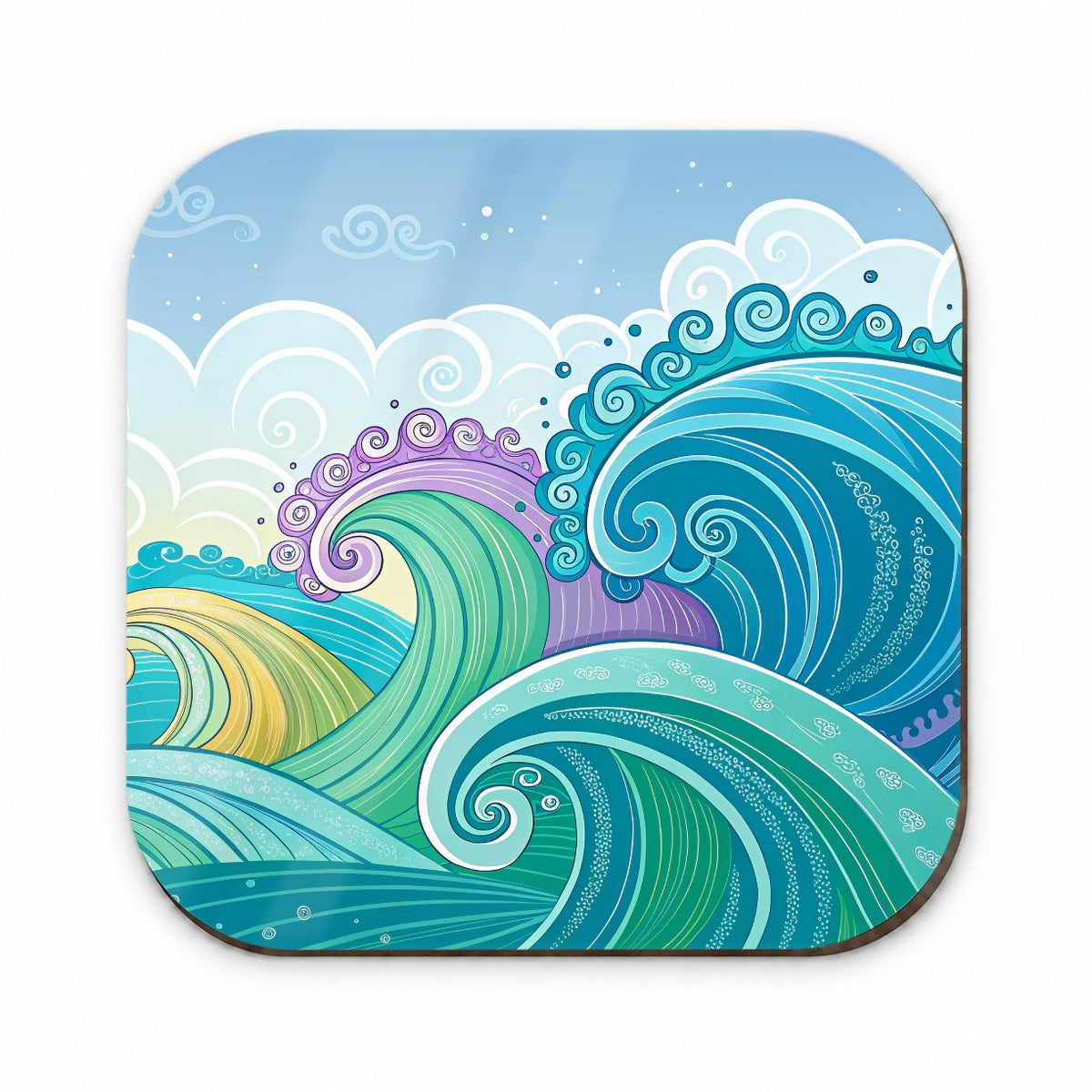 Groovy Ocean Waves Fridge Magnet