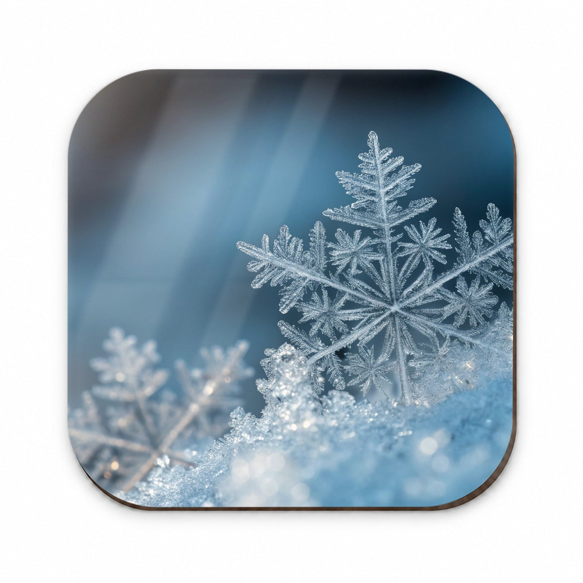 Ice Crystals Close Up Icy Snowflake Fridge Magnet