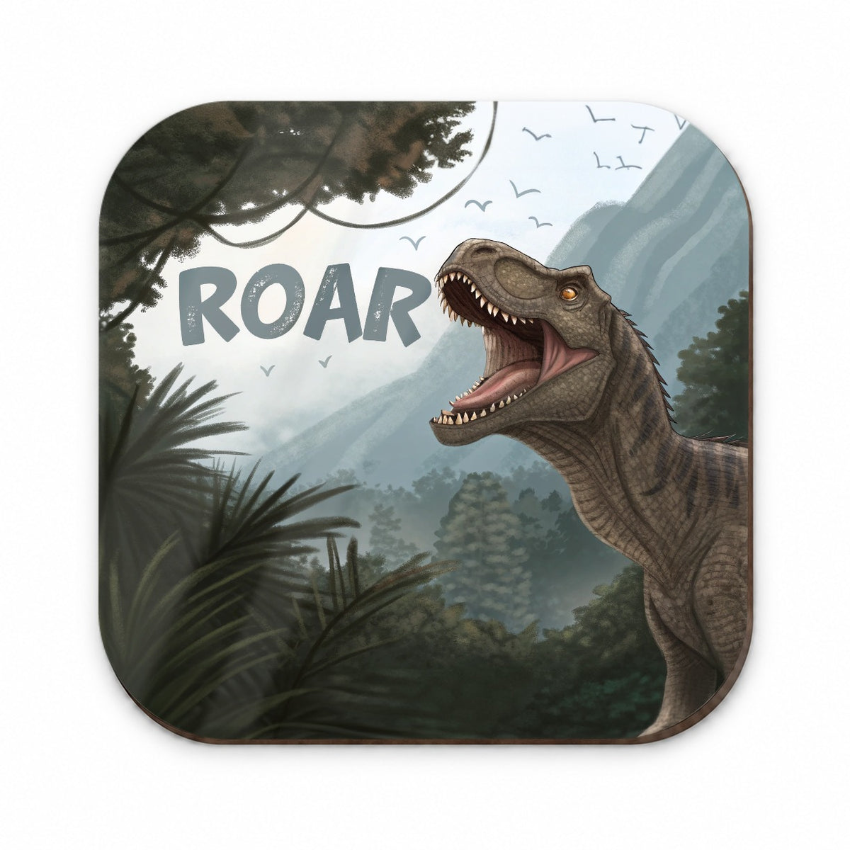 Iguanodon Roar Bold Text Dinosaur Fridge Magnet
