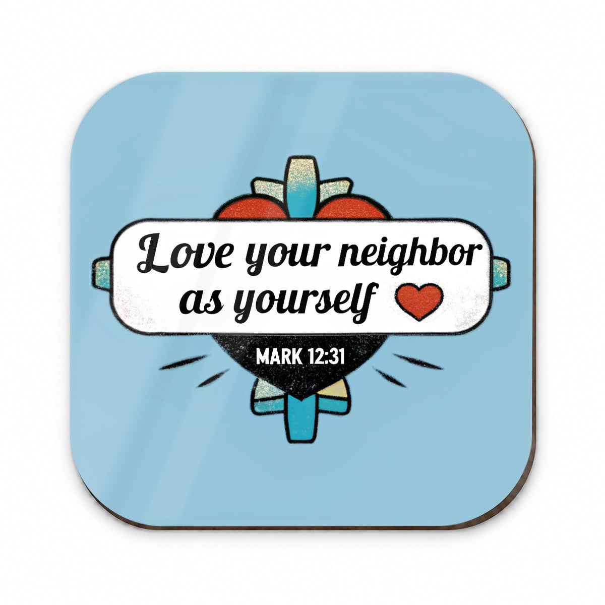 Love Your Neighbor As Yourself Mark Bible Verse Fridge Magnet