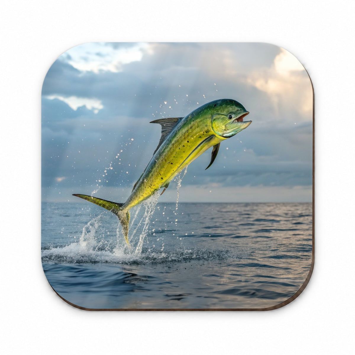 Mahi Mahi Fish Jumping Ocean Fishing Fridge Magnet