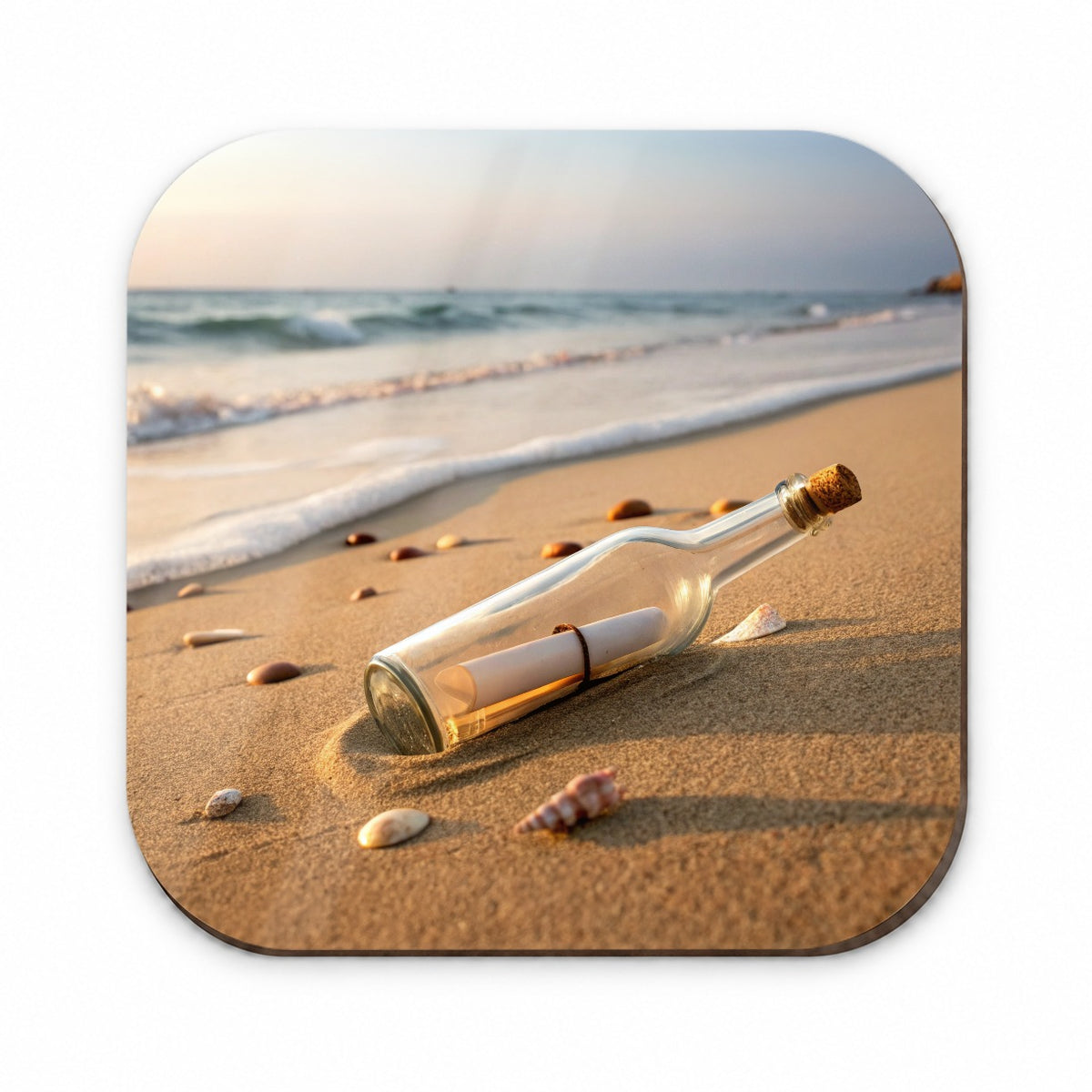 Message In A Bottle Beach Ocean Fridge Magnet