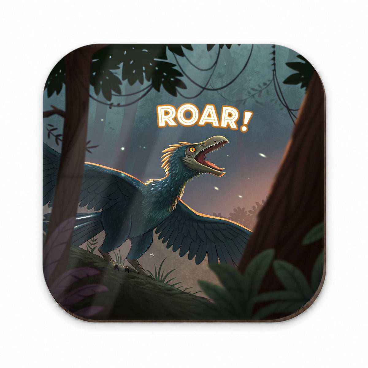 Microraptor Roar Dinosaur Fridge Magnet