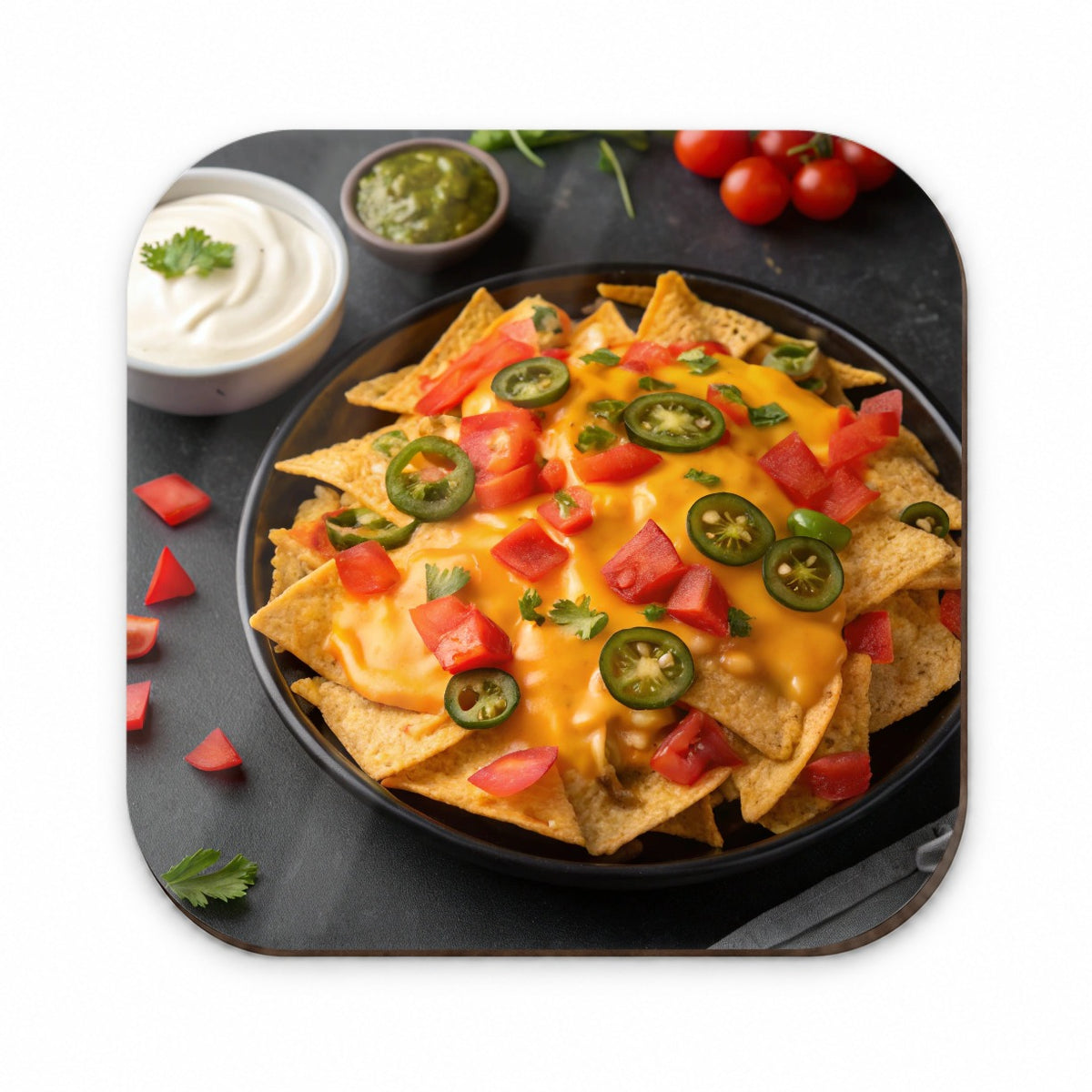 Nachos Chips Salsa Cheese Mexican Fridge Magnet