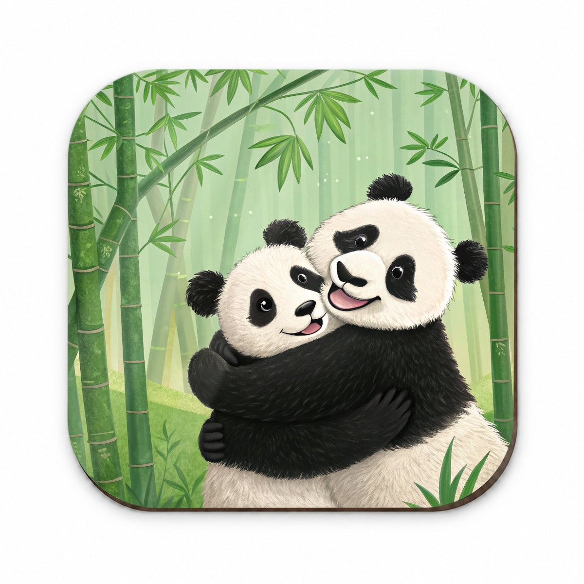 Pandas Hug Love Anniversary Fridge Magnet