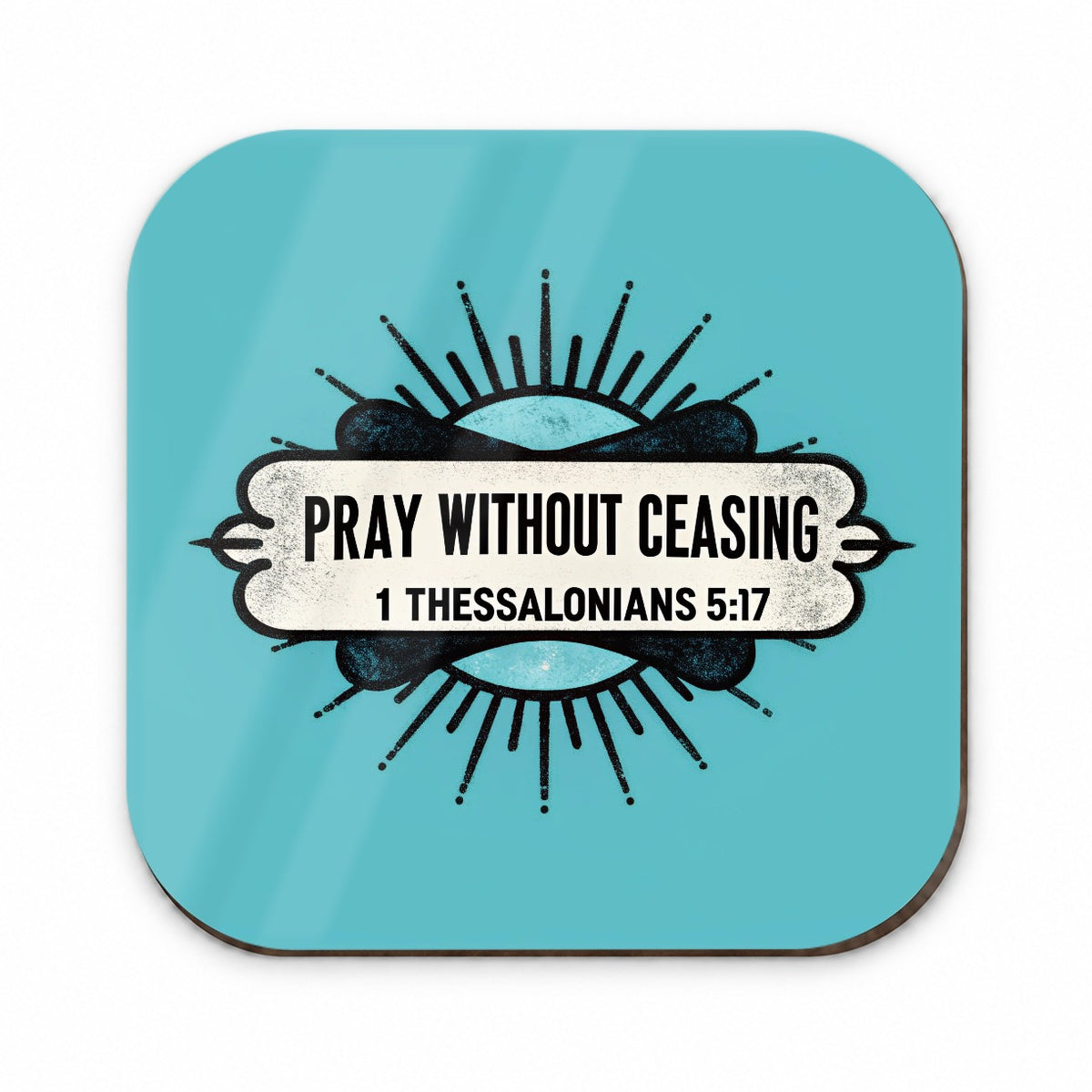Pray Without Ceasing Bible Verse Blue Fridge Magnet