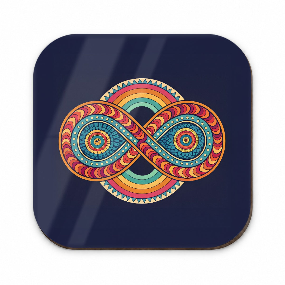 Psychedelic Patterns Groovy Infinite Loops Fridge Magnet