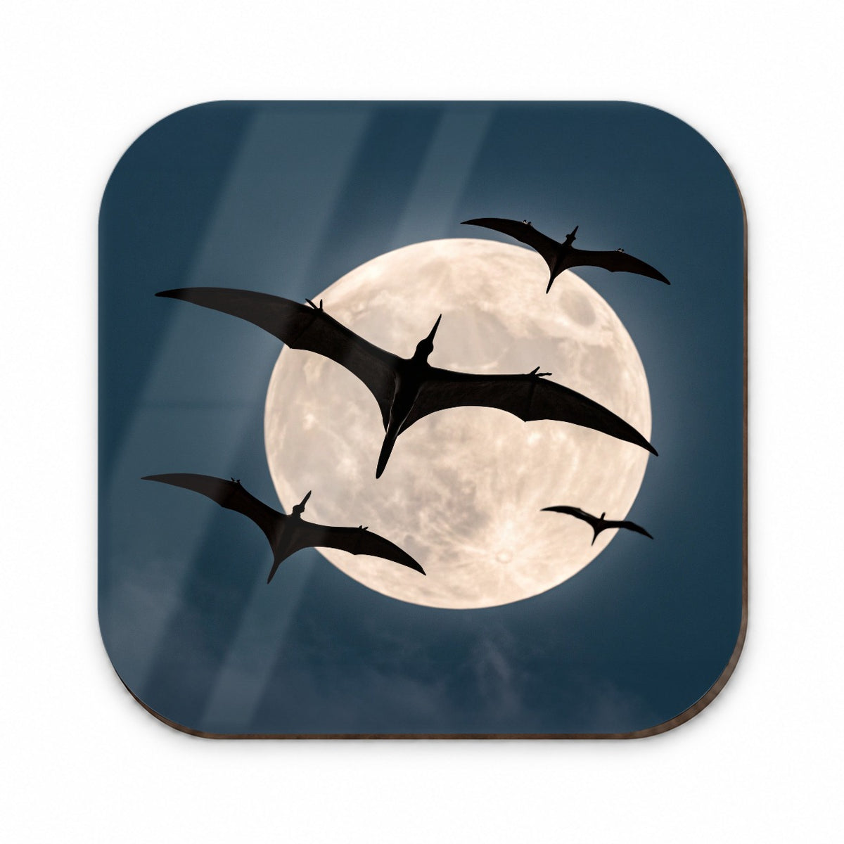 Pterodactylus Silhouettes Night Dinosaurs Fridge Magnet