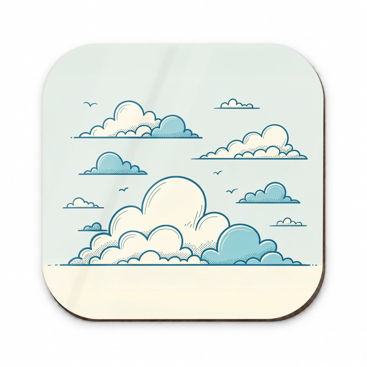 Puffy Clouds Minimalist Style Fridge Magnet