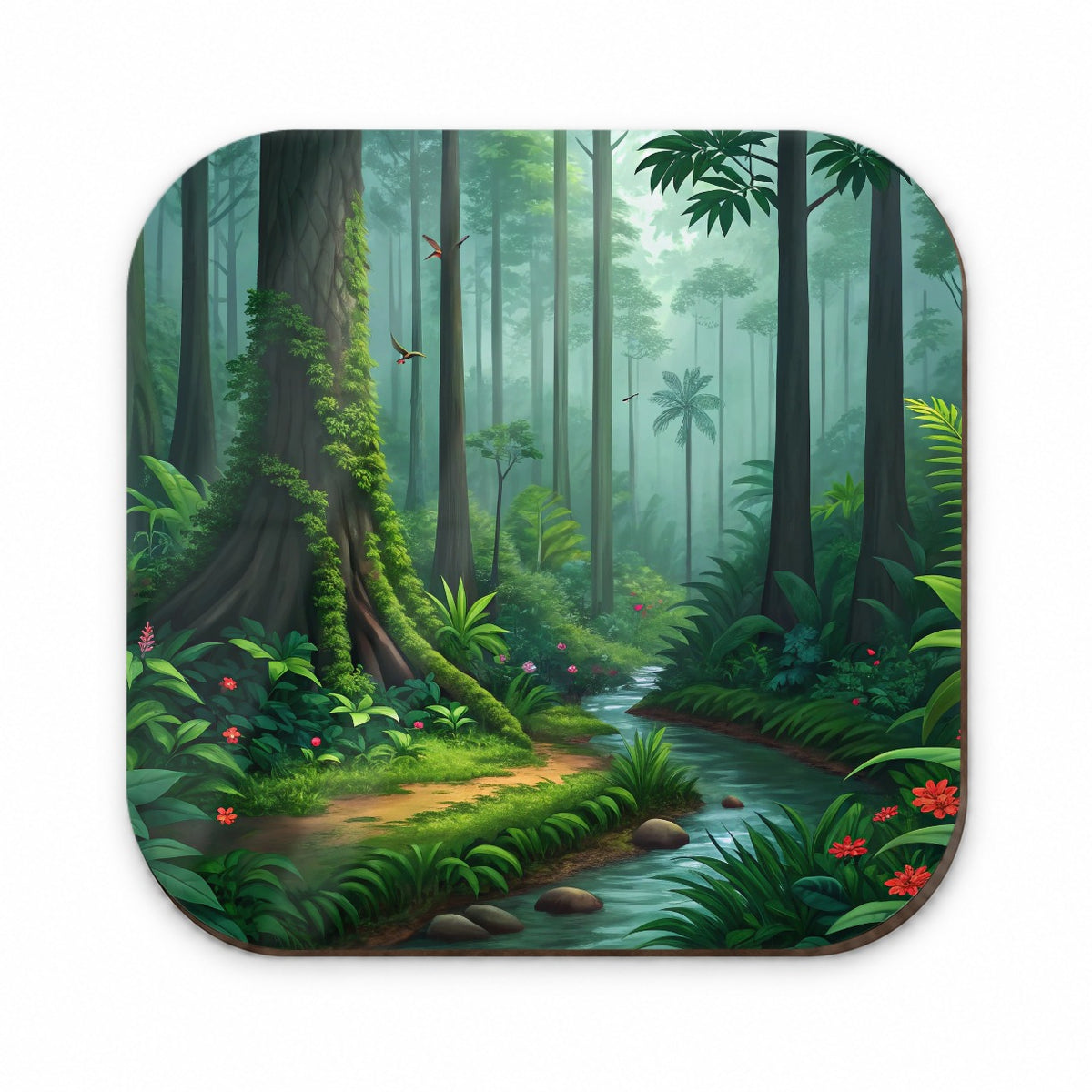 Rain Forest Beautiful Stream Fridge Magnet