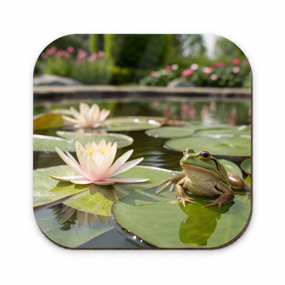 Relaxed Frog On A Lily Pad Fridge Magnet