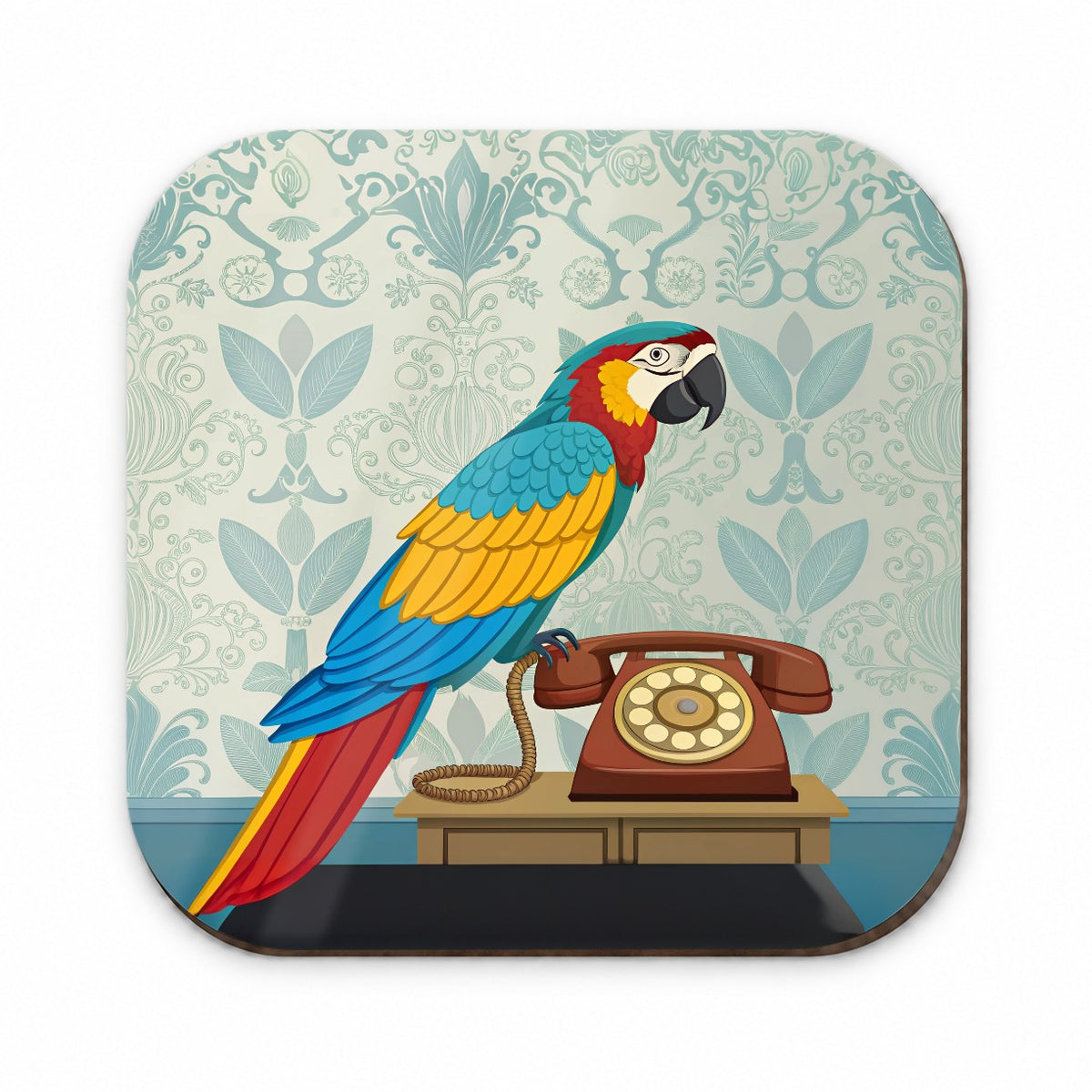 Retro Macaw Colorful Bird Fridge Magnet