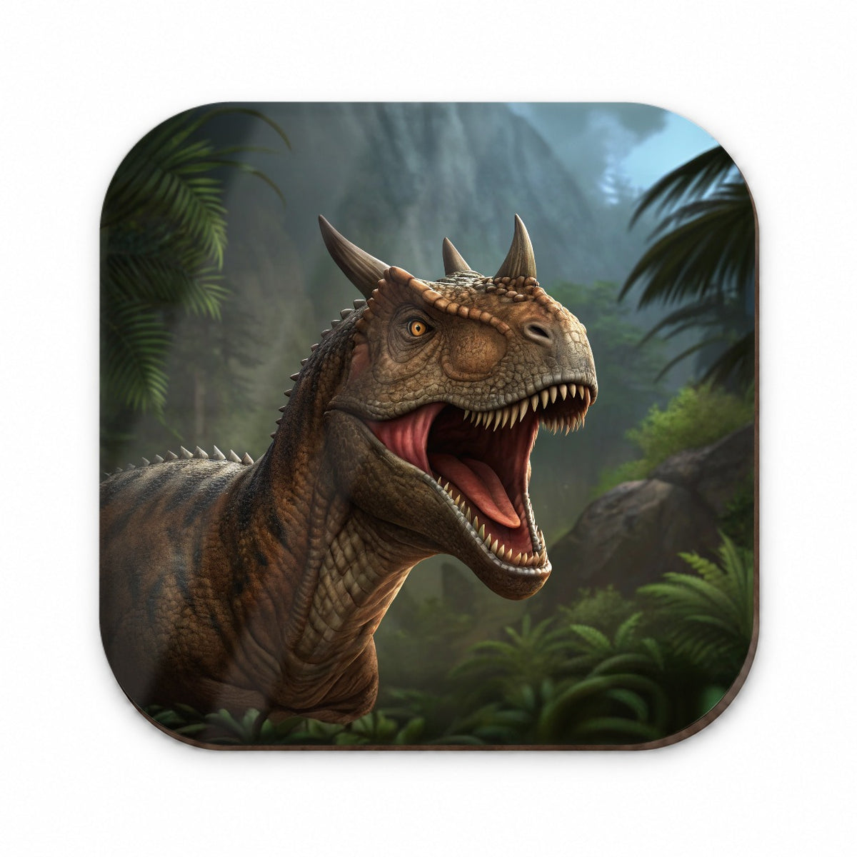 Roaring Carnotaurus Dinosaur Scary Fridge Magnet