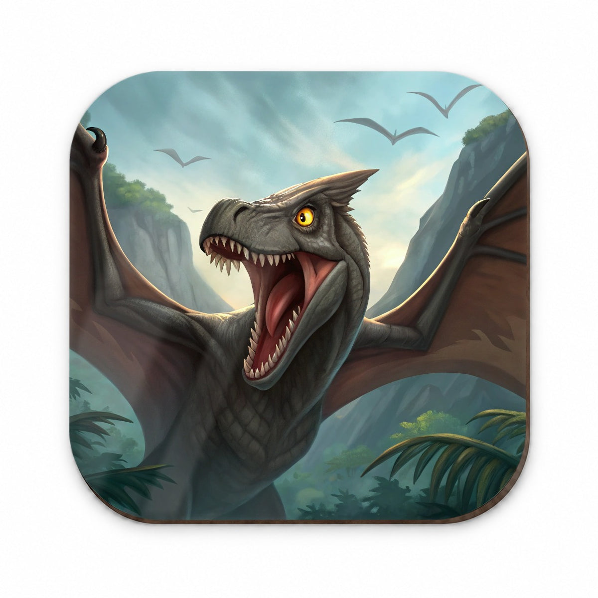Roaring Pterodactylus Dinosaur Fridge Magnet