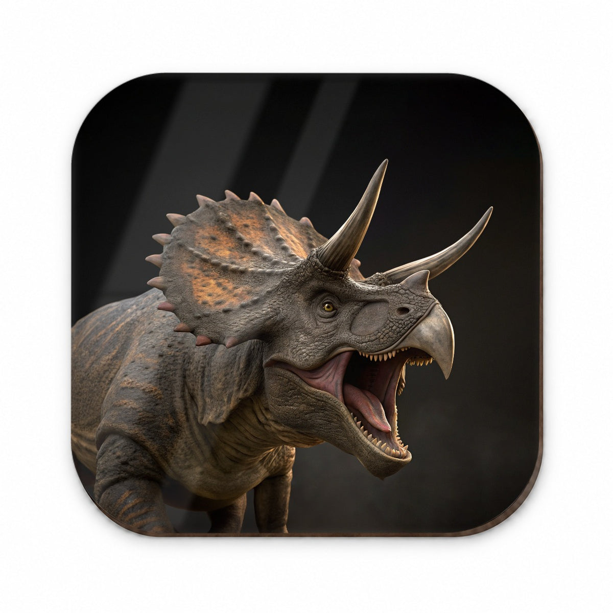 Roaring Triceratops Dinosaur Realistic Fridge Magnet