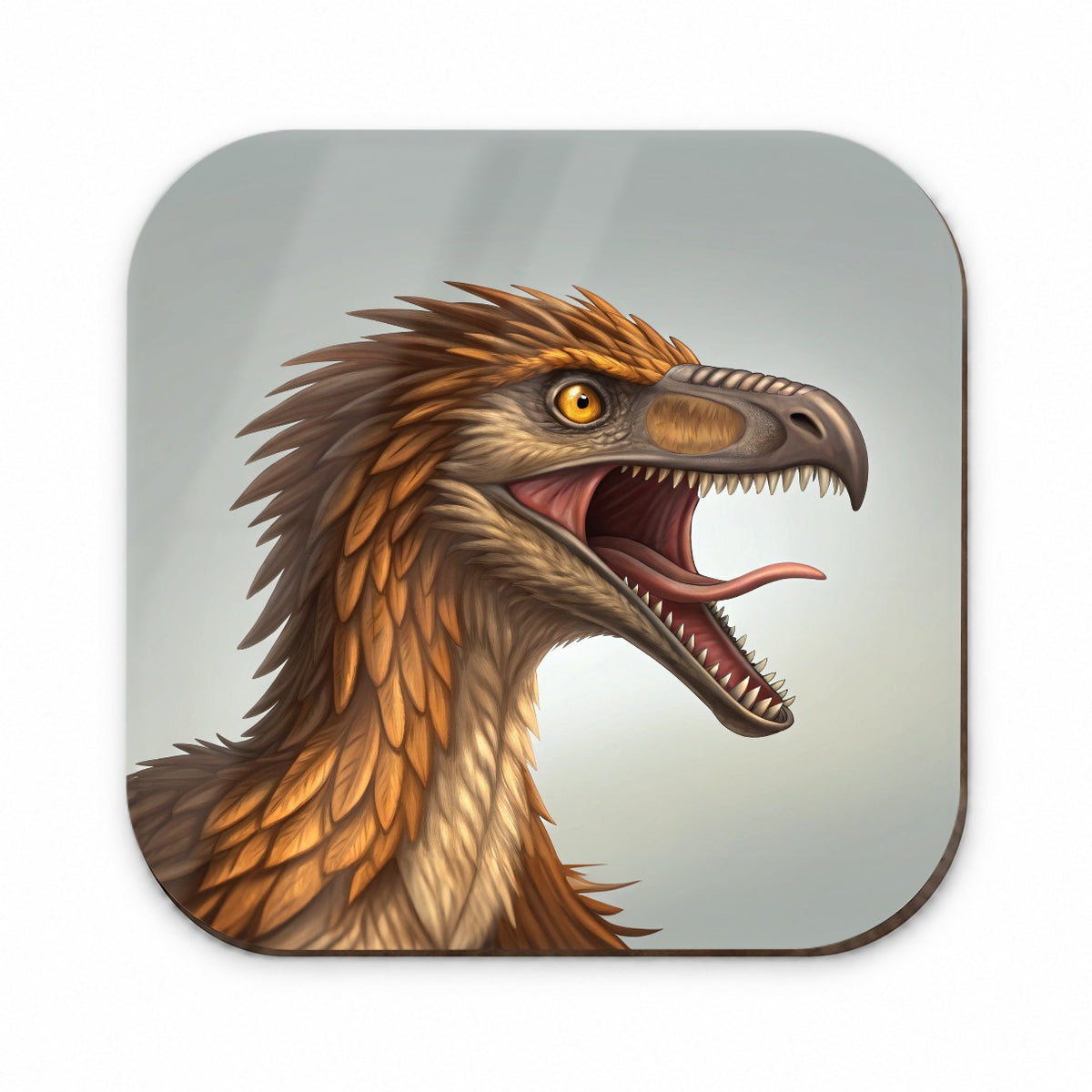Roaring Troodon Dinosaur Fridge Magnet