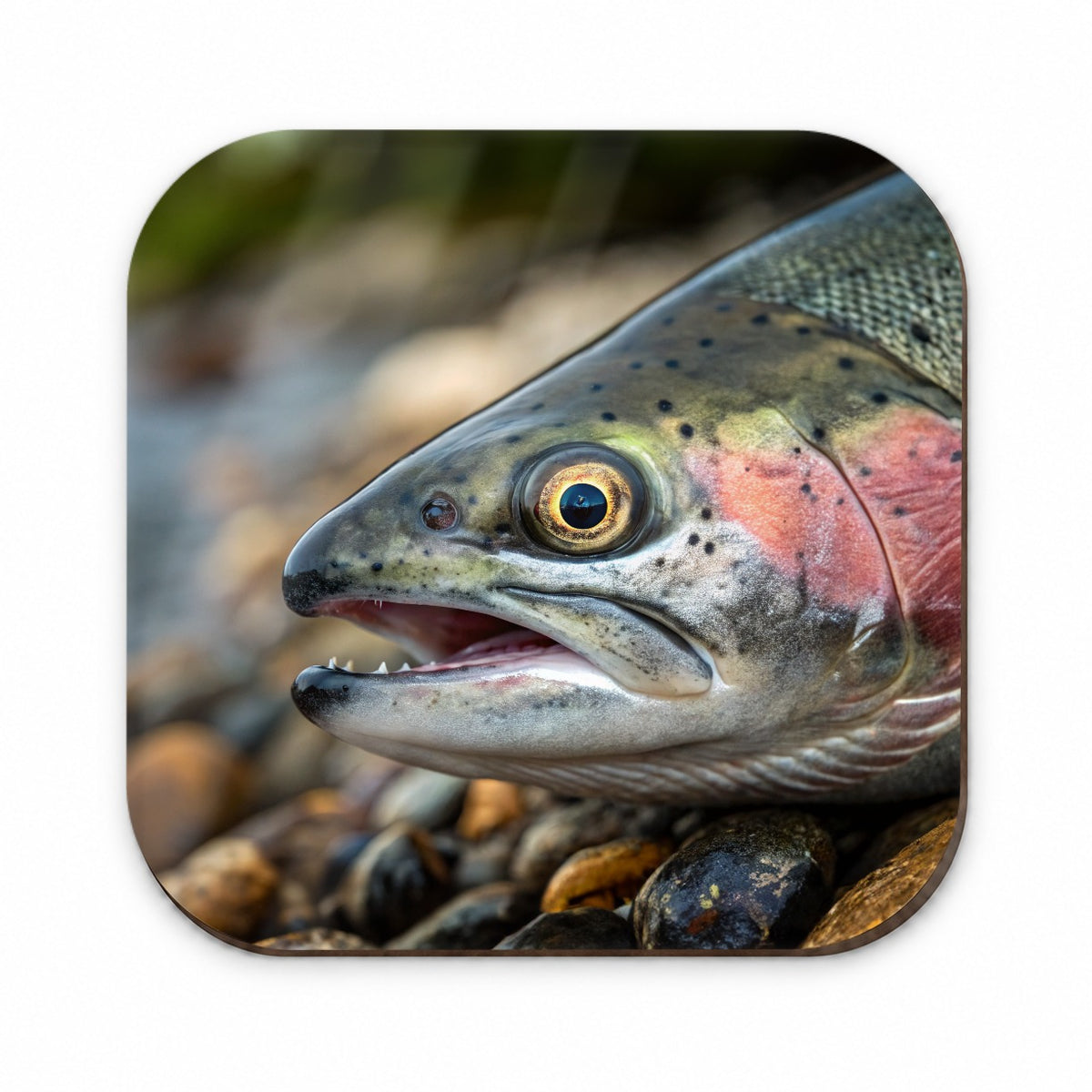 Salmon Fish Eye Close Up Fishing Fridge Magnet