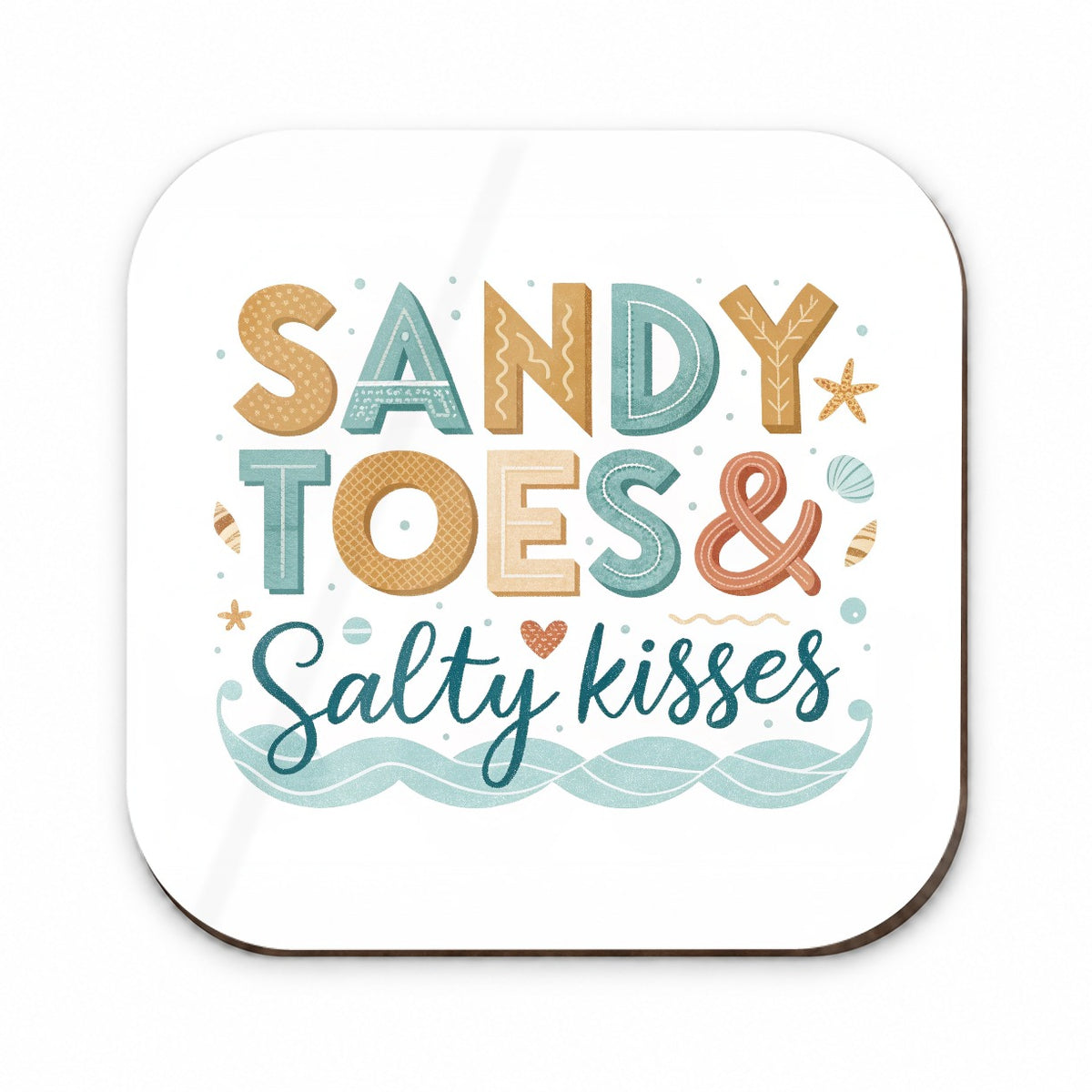 Sandy Toes Salty Kisses Ocean Beach Fridge Magnet