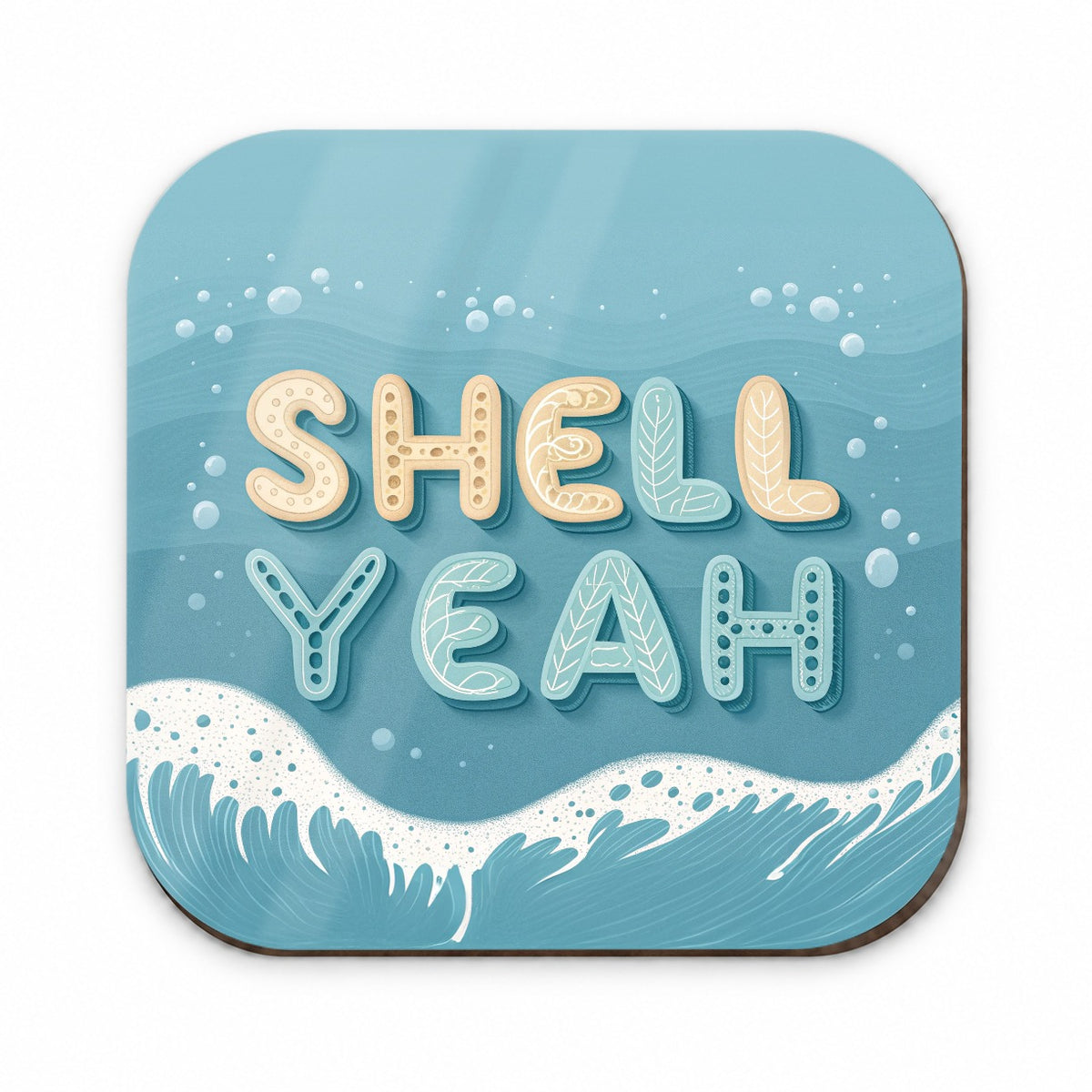 Shell Yeah Sea Foam Ocean Beach Fridge Magnet