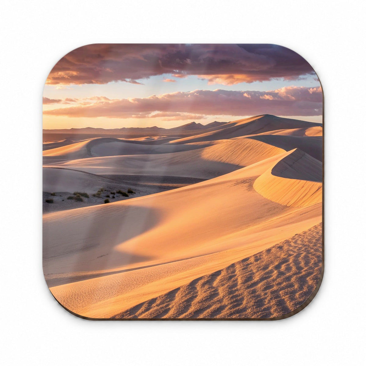 Soft Rolling Sand Dunes At Golden Hour Desert Fridge Magnet