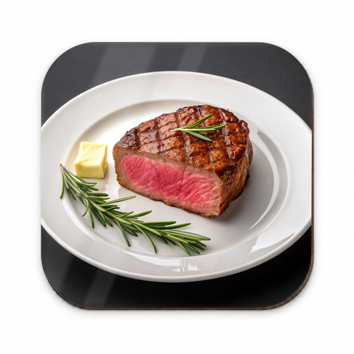 Steak Dinner On Plate Fridge Magnet
