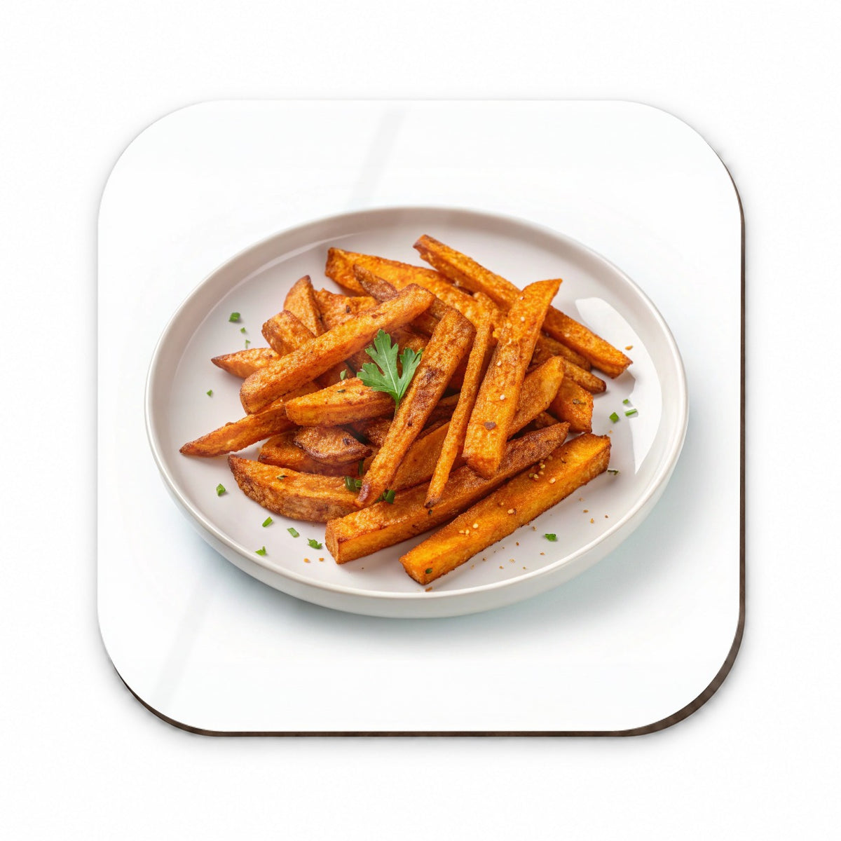 Sweet Potato Fries On Plate Fridge Magnet