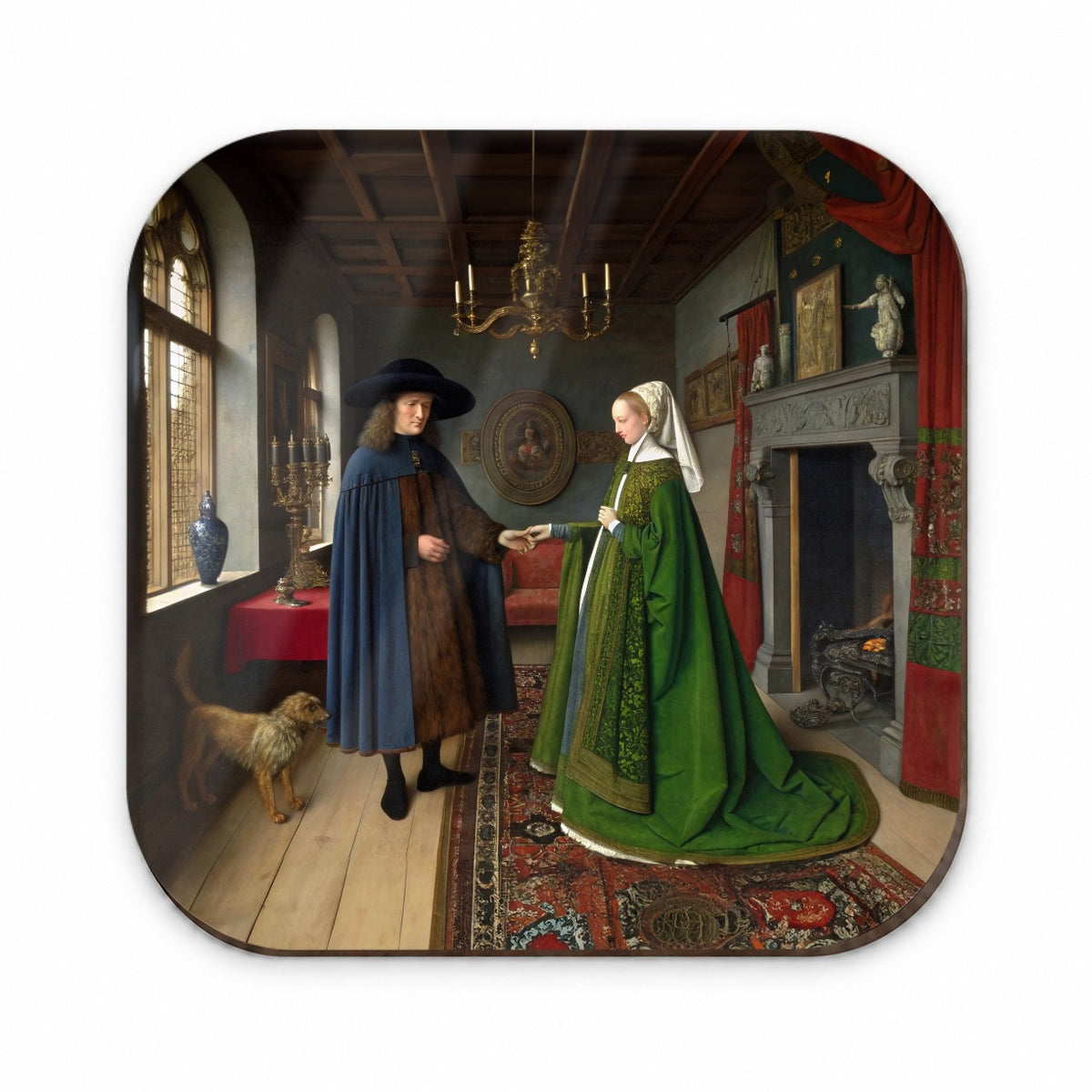 The Arnolfini Portrait By Jan Van Eyck Inspired Fridge Magnet
